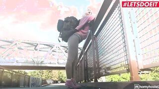 TURNED ON HOSTEL - Teen Skank Is Ready For Creampie From