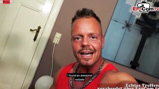 German slender Goth mom pick up for real Sex date