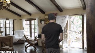 Masturbating MILF stepmom asks stepson to anal fuck her