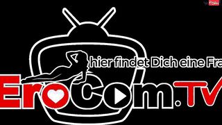 German Sex game show with petite blonde and dark hair milf