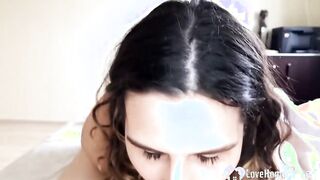 Incredible Sexy lover sucks on my throbbing rod