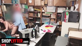Shoplyfter - Red Haired beauty Naiomi Mae Detained For Stealing Getting