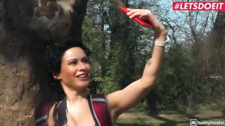 HORNYHOSTEL - (Stacy Bloom, Mr. Long Fat Dick) - Short Hair Dark Haired Picked Up And Screwed At The Hotel Full