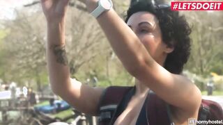HORNYHOSTEL - (Stacy Bloom, Mr. Long Fat Dick) - Short Hair Dark Haired Picked Up And Screwed At The Hotel Full