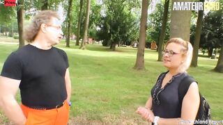 AMATEUREURO - Bombshell Mature Blonde Picked Up For Hardcore Sex