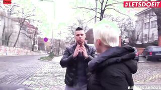 BITCHESABROAD - Long Hooters Blonde Mila Milan Convinces Driver To Keep Her Company - LETSDOEIT