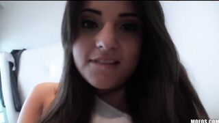 Slutty dark haired Latina Cara Swank wants to boned! her bf on camera