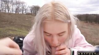 Our Bike Ride Turned into a Sweet Blowjo