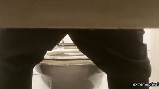 spying on my stepmom wiping her pussy