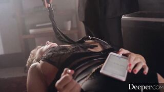 Deeper. Seductress Lena Paul gets spanked & boned intensely