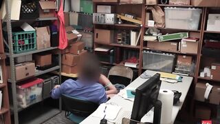 Curvy beauty Brooke Bliss Caught Shoplifting and taken for Interrogation