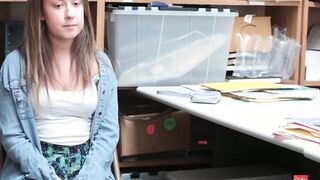 Curvy beauty Brooke Bliss Caught Shoplifting and taken for Interrogation