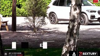 21 SEXTURY - Alyssa Bounty Makes Her Bf Pull Over For An Anal Quickie