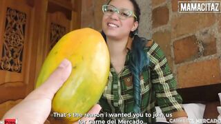 CARNE DEL MERCADO - (Logan Salamanca, Blue Maria) - Sexual Latina Barely Legal Getting Picked Up, Oiled And Nailed By A