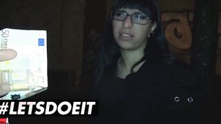 BUMSBUS - Dark Haired cunt with mouth Agrees To Gotten Fucked By Stranger Into The Backseat - LETSDOEIT