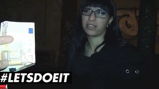 BUMSBUS - Dark Haired cunt with mouth Agrees To Gotten Fucked By Stranger Into The Backseat - LETSDOEIT