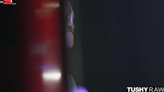 TUSHYRAW Slim Blonde loves nothing more than to gape