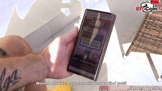 SLENDER milf HOT Pickup inside Holiday from German EroCom Agent
