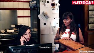 HORNYHOSTEL - Long Ass beauty Surprise Sex With Hostel Guest Full Scene