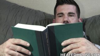 Good looking blonde twinkie loves a raging rod in his ass