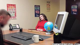 Desperate mom piss in principal's mouth!