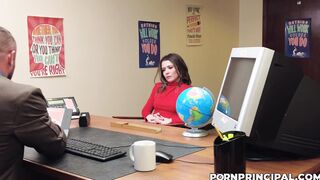 Desperate mom piss in principal's mouth!