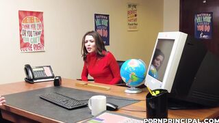 Desperate mom piss in principal's mouth!