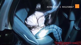 Mischievous teen fucked by cops on the way to the station