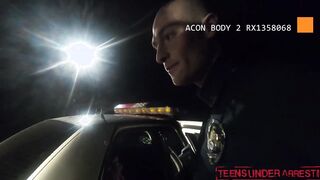 Mischievous teen fucked by cops on the way to the station