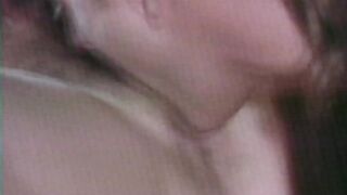 Vintage porno where MILF with enormous breasts rides dick