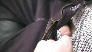 Horny army vet receives a nice blowjob from auntie Bob