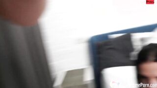 Huge cock explores a sexsual twat with mouth's mouth