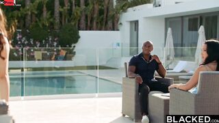 BLACKED Vicki shares her man with BBC-hungry Beauty Rae