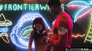 BLACKEDRAW Crazy Hot Hot Gianna Dior devours stranger's long ebony penis