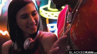 BLACKEDRAW Crazy Hot Hot Gianna Dior devours stranger's long ebony penis