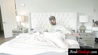 Sexy big tits Arab teen sucks and fucks