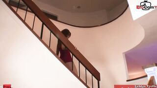 BBC is too gigantic for the petite dark haired bimbo with small boobies