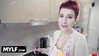 MYLF - Top Scene Compilation Of Red Fellatio Milfs Blowing Off And Riding Long Throbbing Cocks
