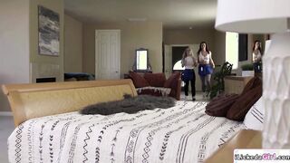 Big tits lesbian dovefucking petite gf