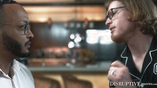 Cheating husband Dillon Diaz cumsprays creeper housesitter Kyle Connors