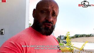 German thin cougar flirt at date and got banged!