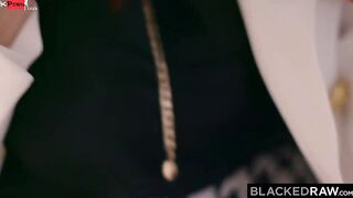 BLACKEDRAW Anal-hungry Maitland Ward getting big black dick Gangbanged