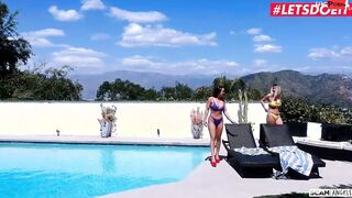 Scam Angels - Abigail Mac And Madelyn Monroe American Bubble Booty MILFs Hardcore 3 Way Sex