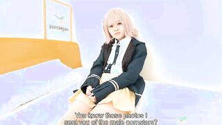 sexy Saeko Ishiki comes to see us with a cute cosplay
