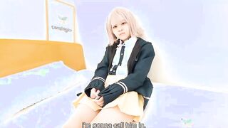 sexy Saeko Ishiki comes to see us with a cute cosplay