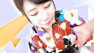 Yuuka Kamakura sucks a penis toying her twat