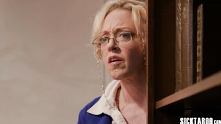 A busty MILF librarian had a full hands