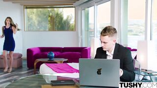 TUSHY Incredible Sexy Little Angel seduces sugar daddy's assistant