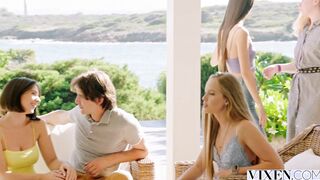 VIXEN Gorgeous & petite Evelin has surprise date away from BF
