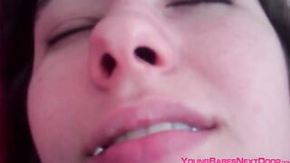 19yo beauty drilling her pussy with dildo and cums